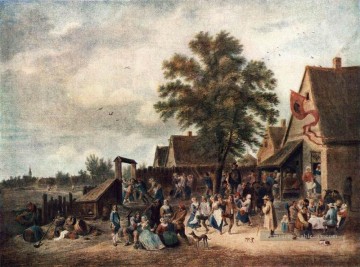 La fête du village David Teniers le Jeune Peinture à l'huile